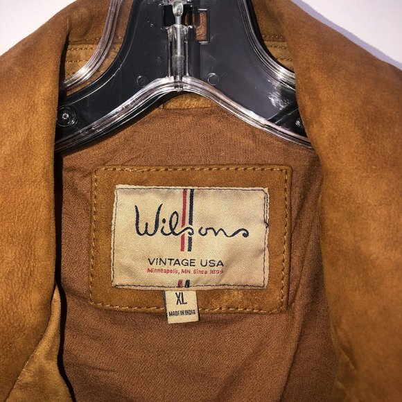 NEW W TAGS! Wilsons Leather M XL Distressed Suede - Picture 11 of 16
